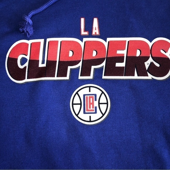 47 Brand LA Clippers Hoodie Sweatshirt Mens Medium Pullover Pocket Long Sleeve - Picture 7 of 7